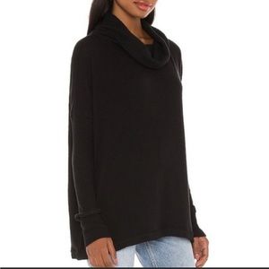 Free People Juicy Long Sleeve Black Sweater NWT